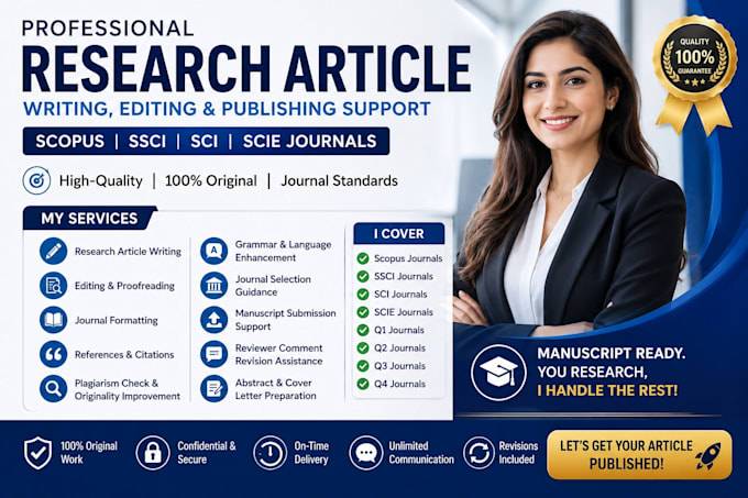 write, edit, format, prepare your research article for scopus, ssci, sci, scie