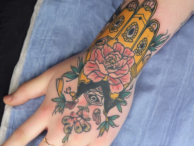 create a personalized tattoo design with unique artwork