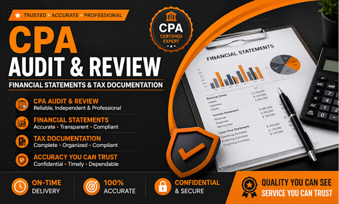 offer financial statements and tax documentation for a CPA audit