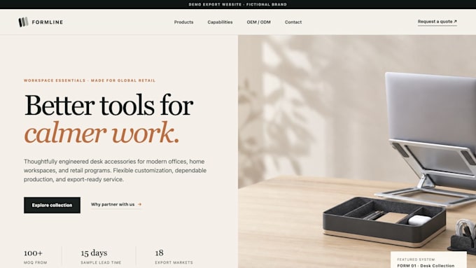 turn your product spreadsheet into a professional b2b export website