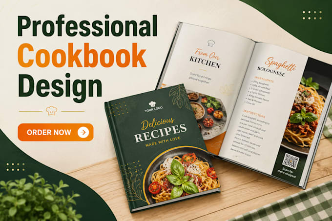 write and design healthy cookbook recipe
