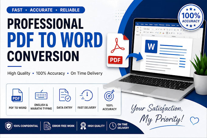 convert PDF to word accurately and manually