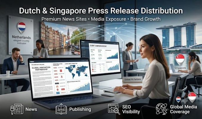 write, distribute your press release to premium dutch singapore news sites