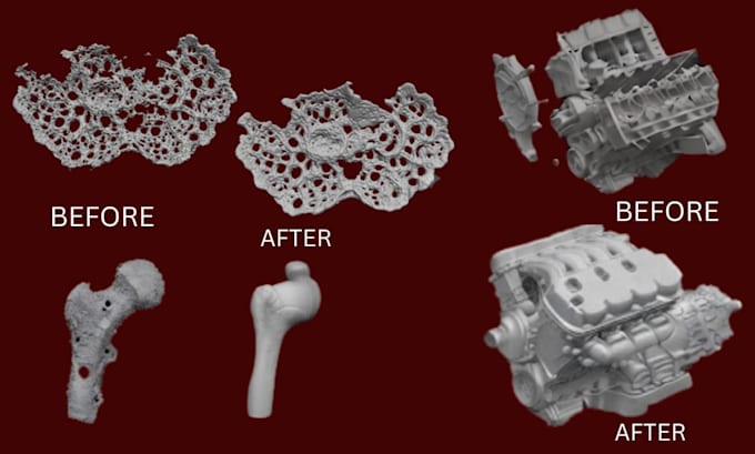 fix repair edit 3d scan cleanup mesh optimize stl file for 3d printing