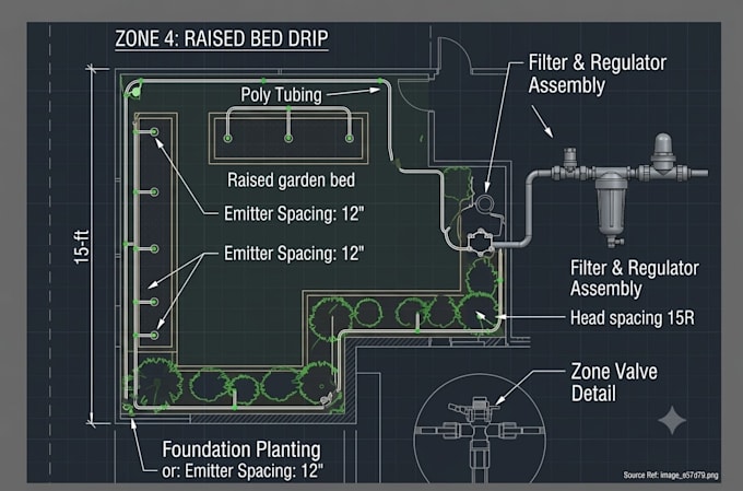 design surface sprinkler and drip irrigation systems