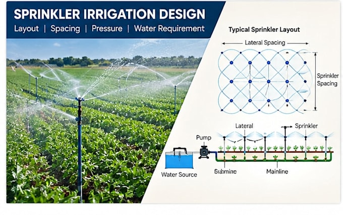 design surface sprinkler and drip irrigation systems