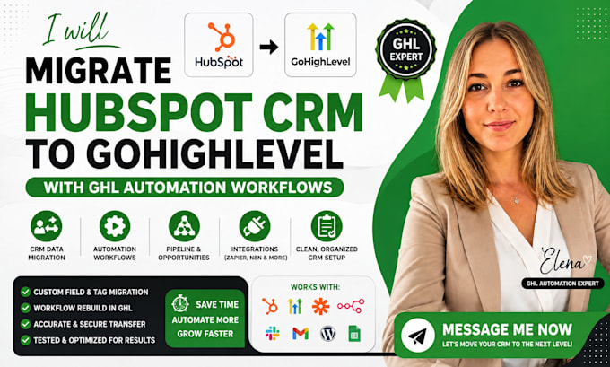 migrate hubspot CRM to gohighlevel with ghl automation workflows