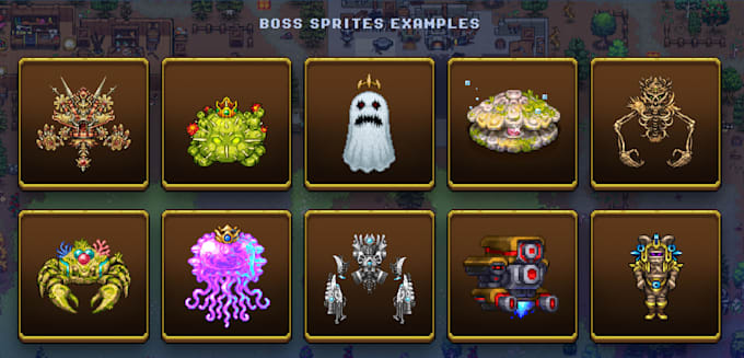 make pixel bosses sprites