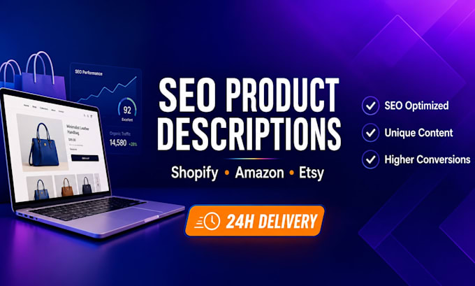 write SEO product description for shopify amazon and etsy and woocommerce