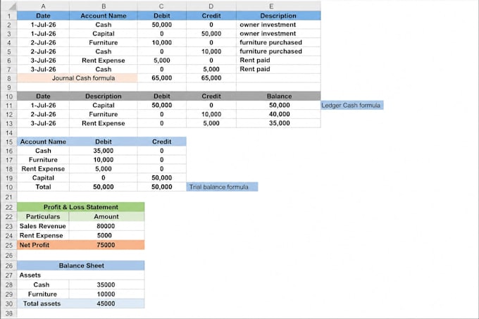 do microsoft excel data entry, formatting, formulas, charts