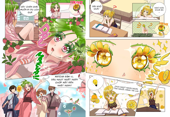 draw webtoon manga comic artist anime character illustration comic panel design