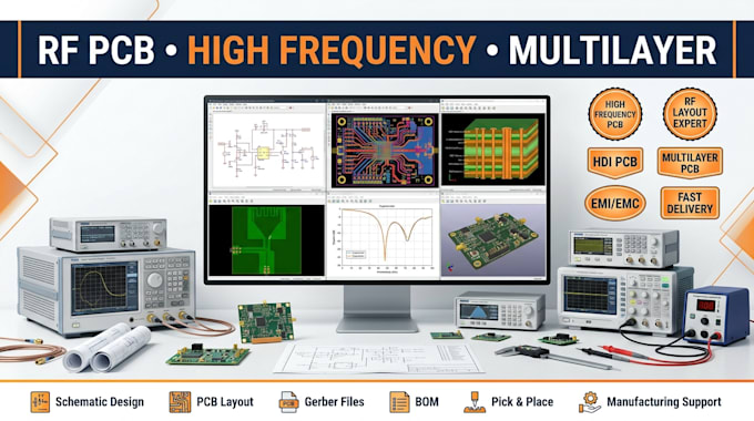 design rf pcb, high frequency pcb and multilayer pcb