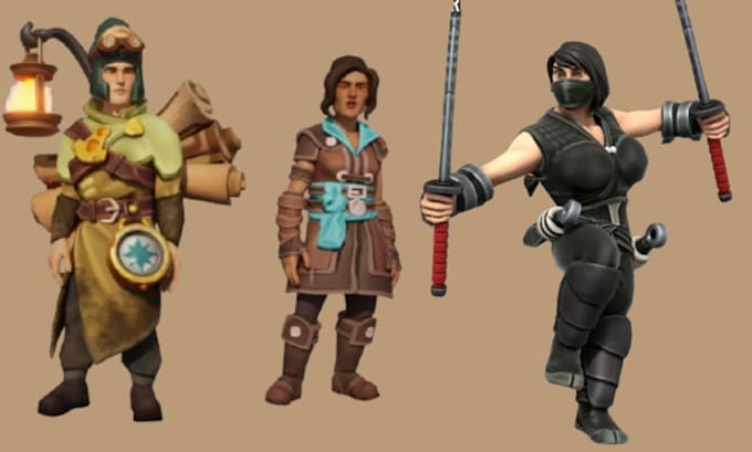 do 3d character, 3d animation, 3d modeling, 3d model, character modeling rigging