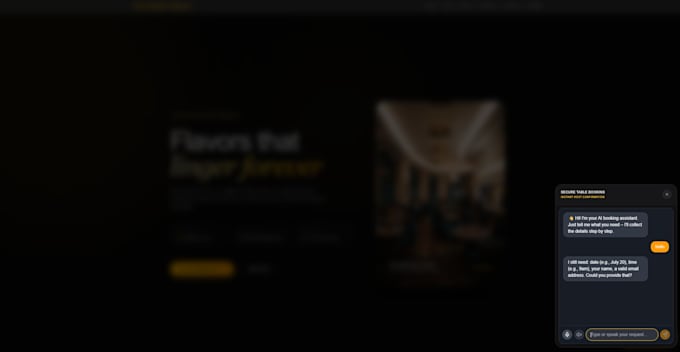 build a website with ai appointment booking and calendar