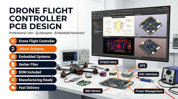 design drone flight controller pcb using altium designer