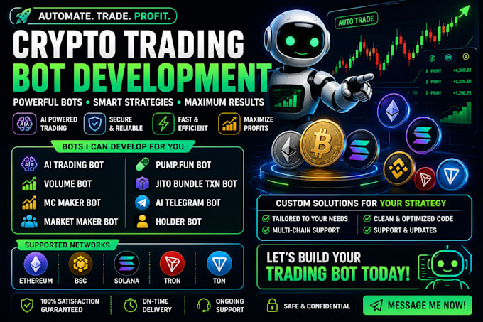 develop ai openclaw, polymarket bot, kalshi bot, crypto trading bot, volume bot
