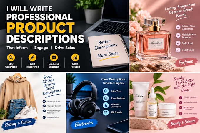 write ai product descriptions