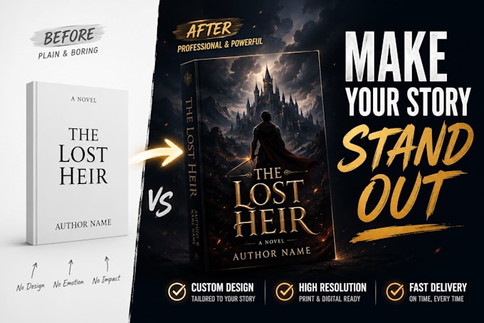 design a professional book cover