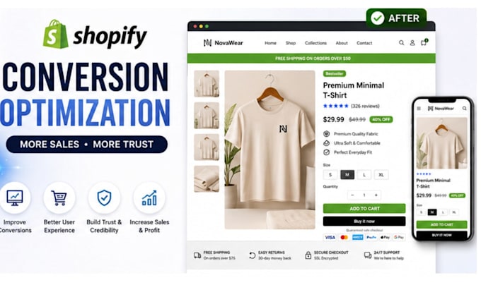 optimize your shopify store for higher conversions and more sales