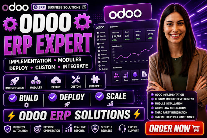 odoo erp implementation odoo modules deploy odoo erp and custom app integration