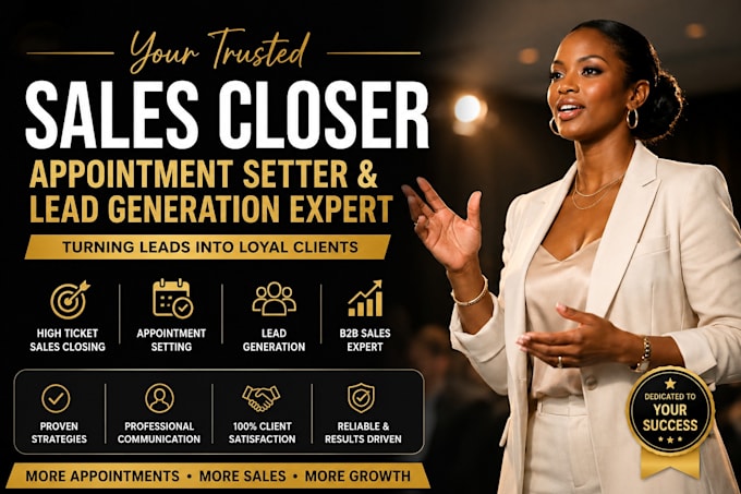 your sales closer and commission based sales representative salesperson