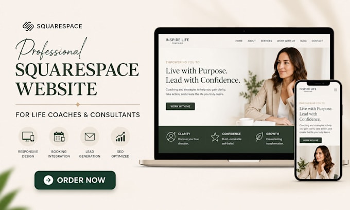 design life coaches squarespace website consulting life coaches website