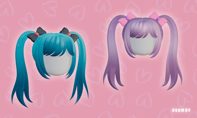 create custom roblox ugc hair in blender