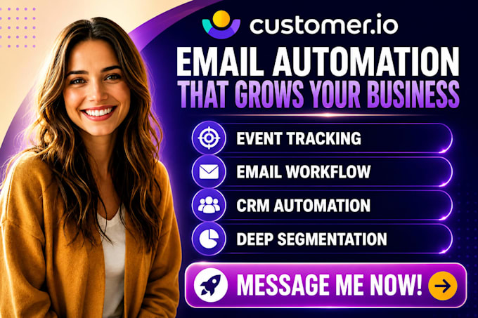 setup customer io email automation event tracking email workflow crm automation