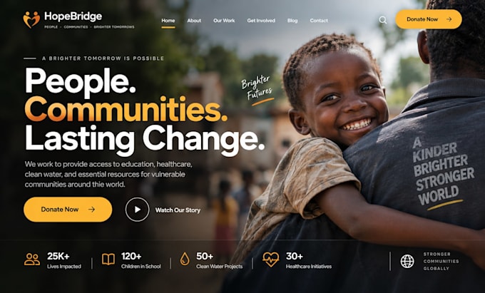 design squarespace nonprofit website charity donation fundraising website