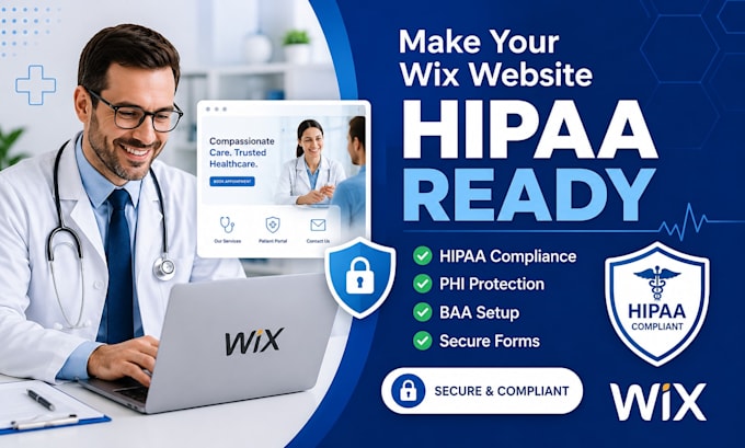 make your wix website hipaa compliant with phi protection and baa setup