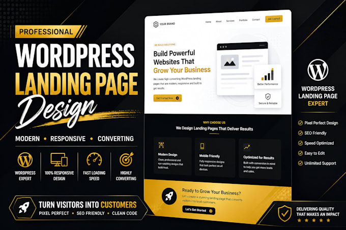 create a stunning wordpress agency landing page