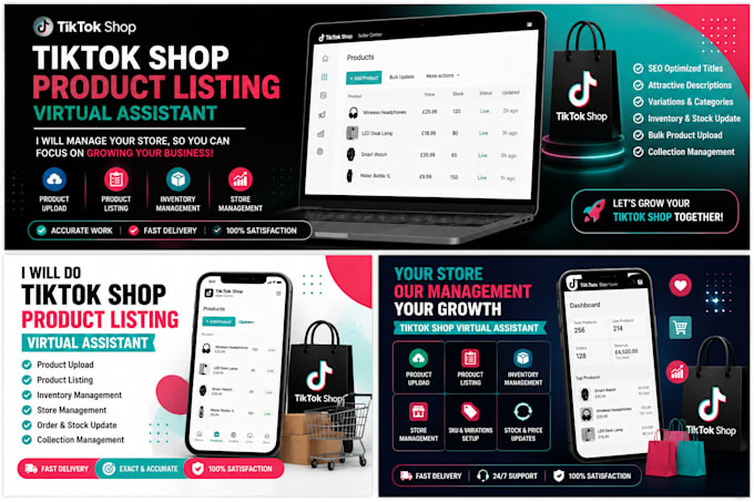 manage tiktok shop product listings