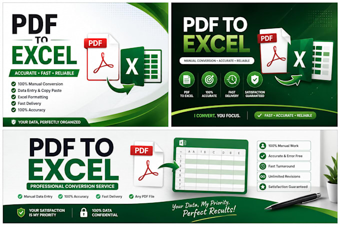 convert PDF to excel manually