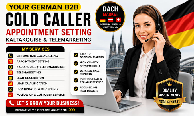 be german b2b cold caller for appointment setting and kaltakquise