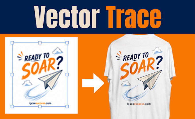 do vector tracing, convert image to vector for t shirt design