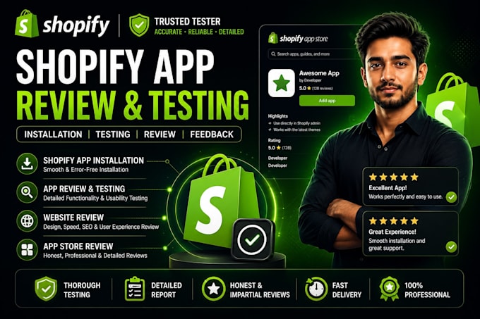 do shopify app review testing shopify app installation website review app store