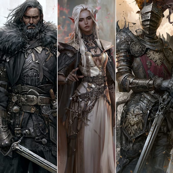 fantasy character art and fantasy character art