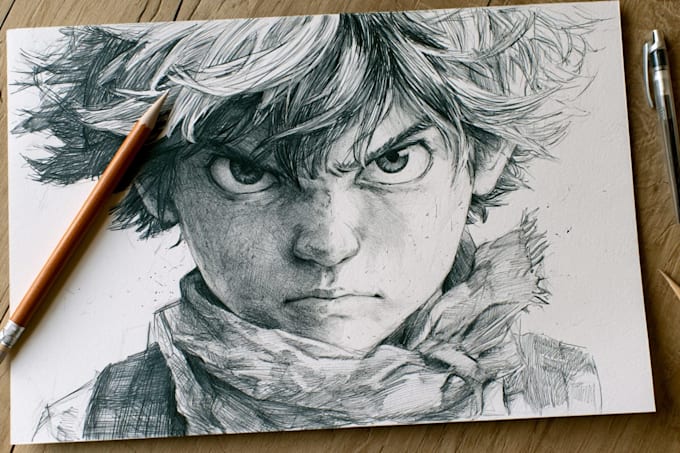 sketch custom anime character