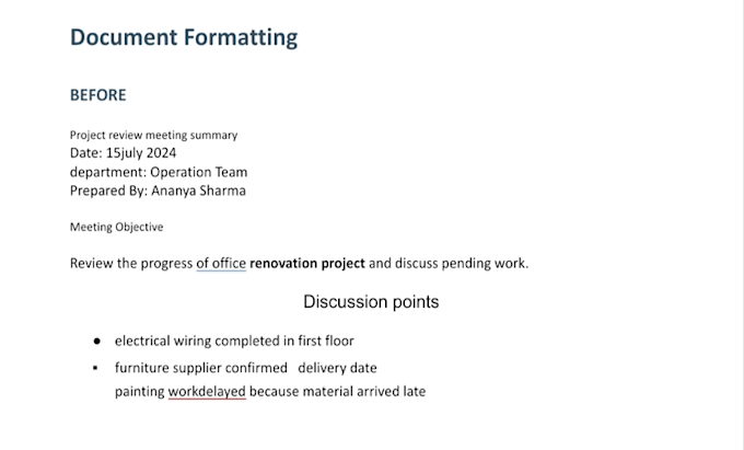 professionally format your word documents