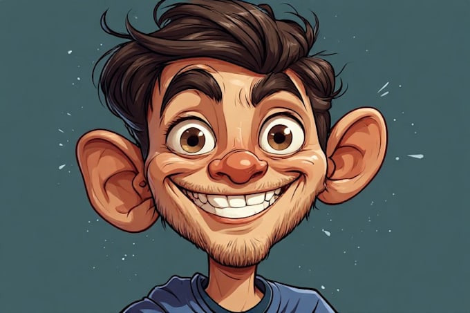 draw funny cartoon character, caricature art