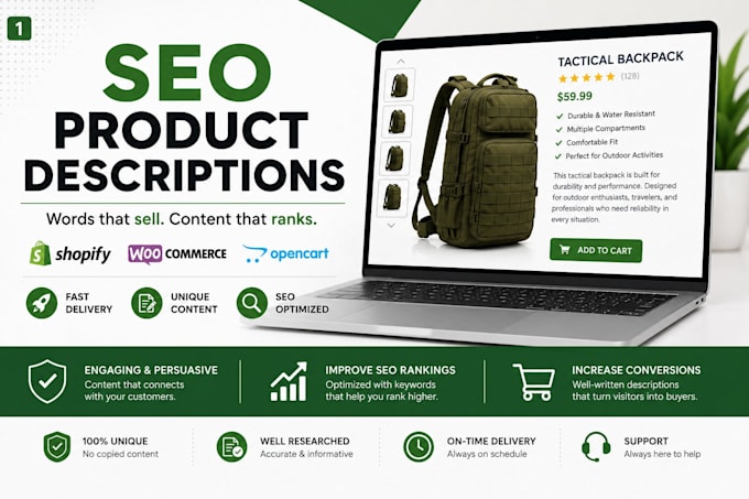 write SEO product descriptions