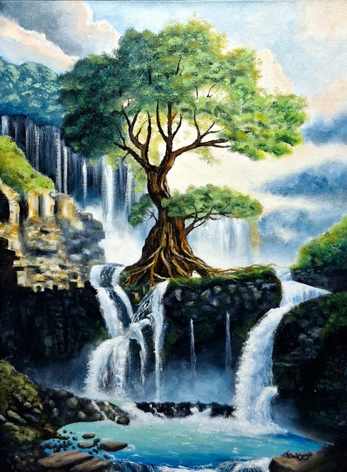 paint a custom original artwork on canvas