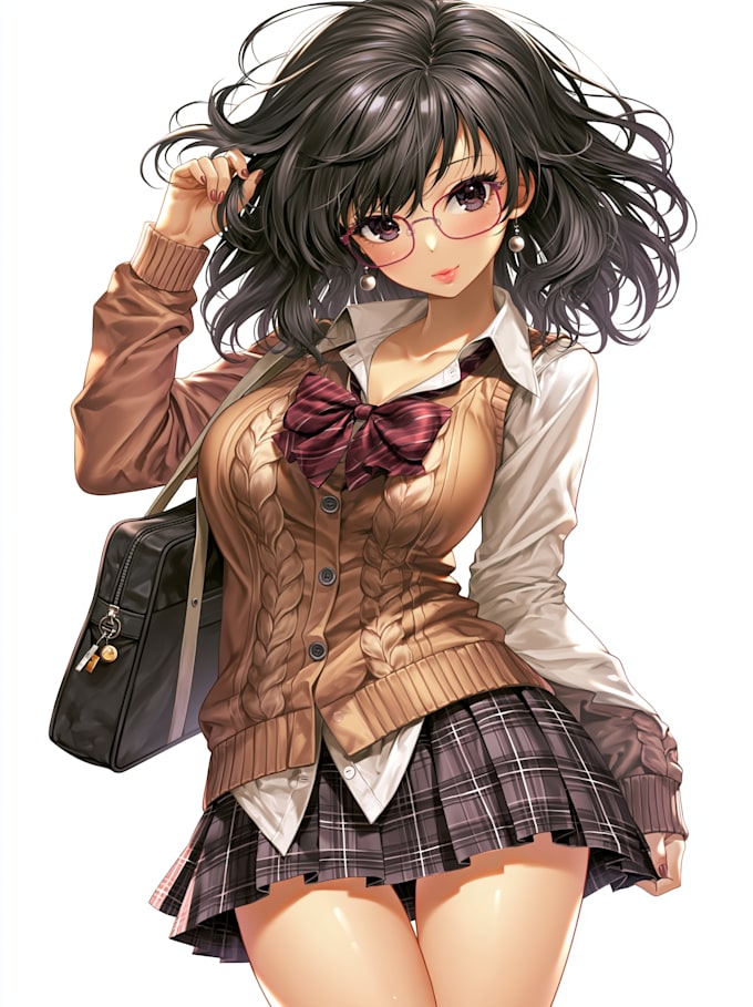 anime character an illustration and anime character