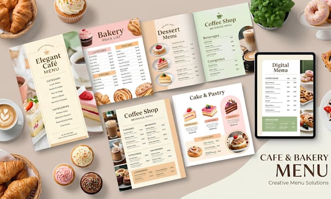 design professional restaurant and food menu design