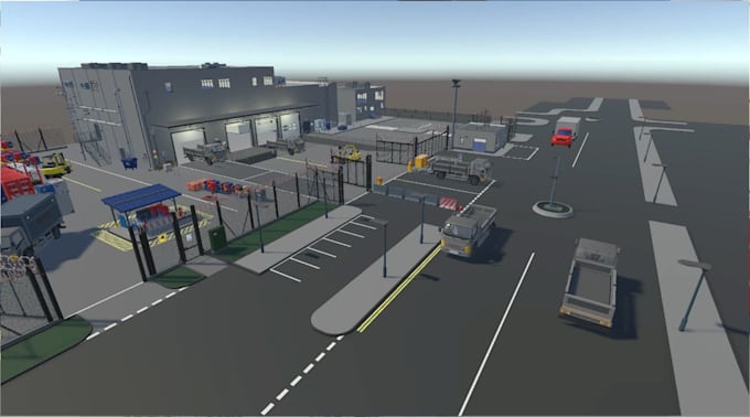 create realistic ue5 3d game environment unity terrain design with modular props