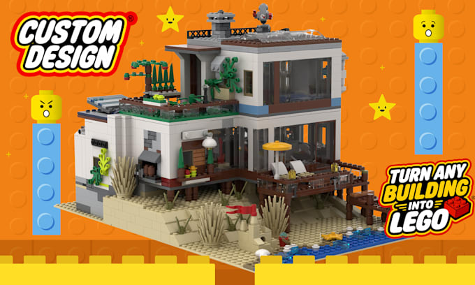 design a custom lego model of any building or object
