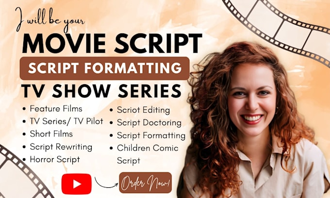 do script proofreading script formatting, movie script editing, tv series