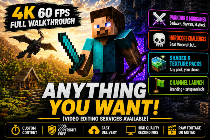 record monetizable minecraft gameplay videos for your youtube channel