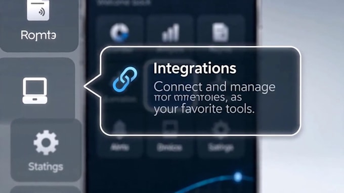 create a saas product demo video with UI animation description