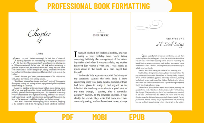 do book formatting for amazon KDP, typesetting, and book layout design